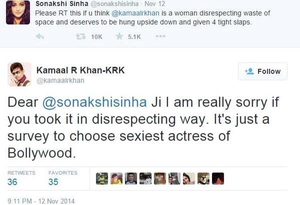 KRK SONAKSHI TWITTER